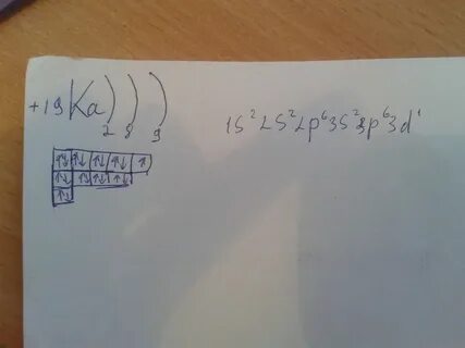начертите схему электронной оболочки атома калия - Школьные Знания.com