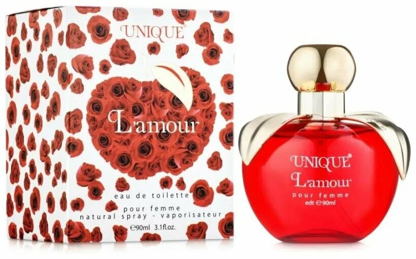 Туалетная вода XXI Century unique l'amour. Unique l'amour , т/в 90мл (жен.). Туалетная вода 90мл unique l amour for woman. Unique la Rose т/в 90ml жен.