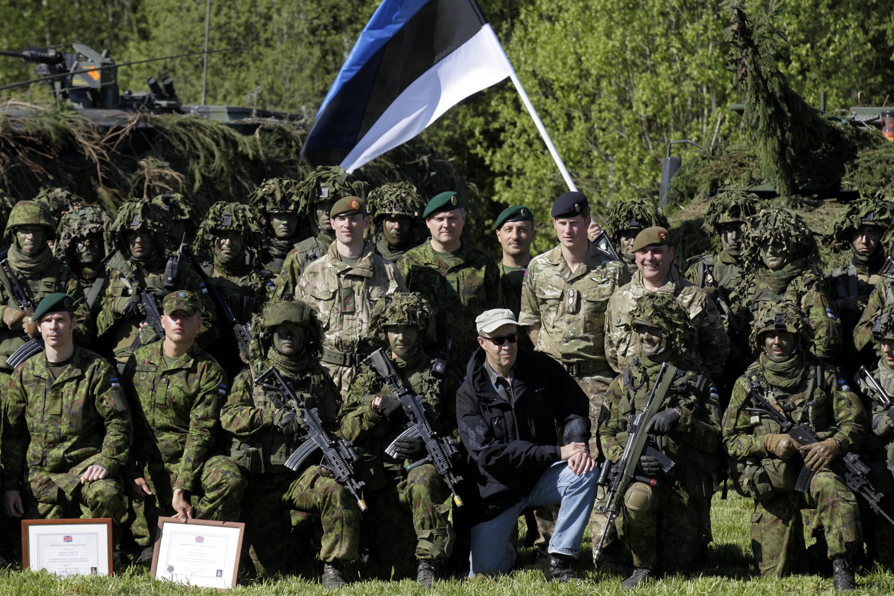 Эстония направит одного военного