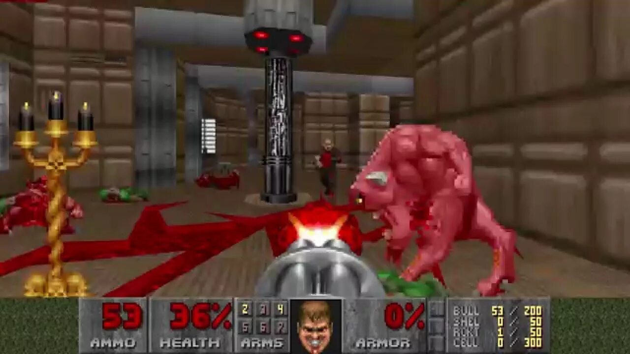 M 8 b. Doom Level 1. Doom 2 e1m8.