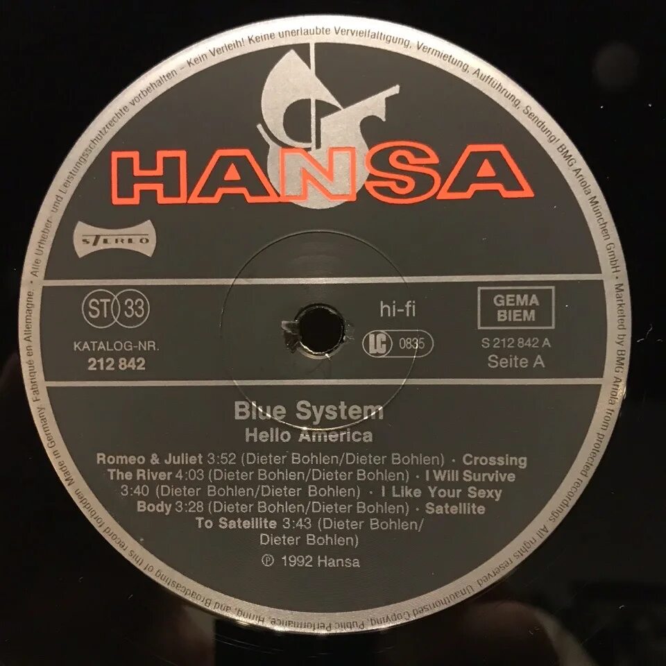 A la carte do Wah Diddy Diddy Round 1980. Blue System hello America 1992. A la carte - 1980 - do Wah Diddy Diddy Round album. Blue System hello America. Hello system