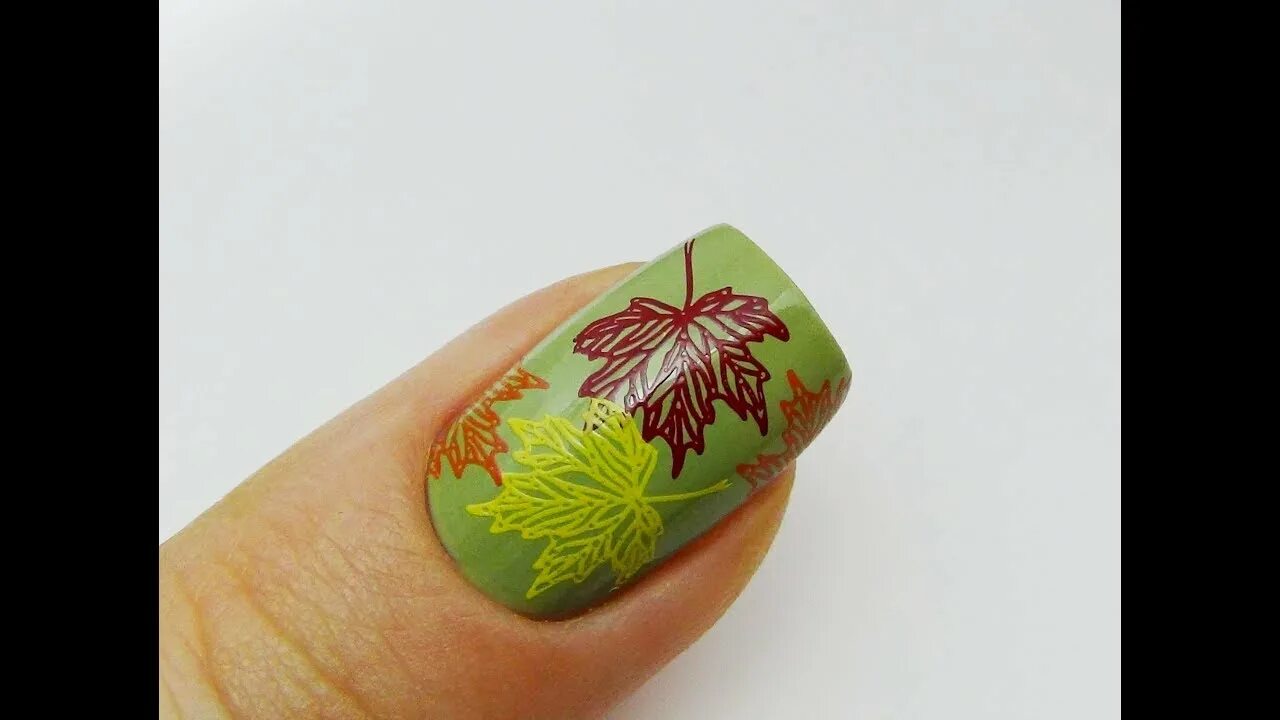 Ногти с дизайном листьев Пин на доске Nails*20
