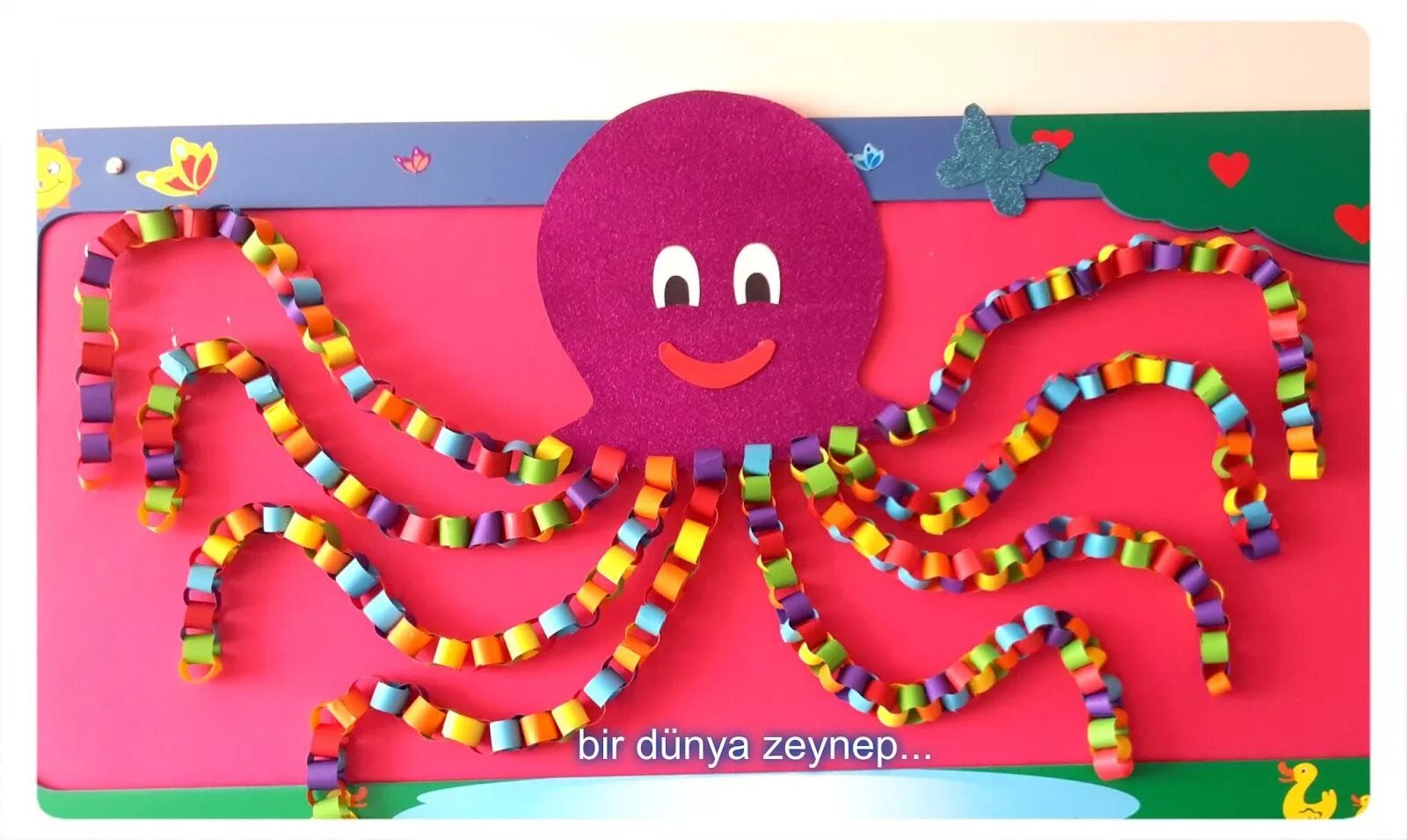 Поделка осьминог из бумаги
