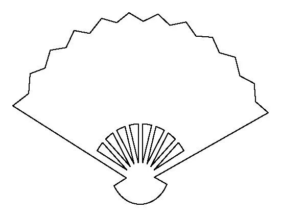 Веер трафарет. Макет веера для печати. Нарисовать веер. Лекало веер. Fan template шаблон