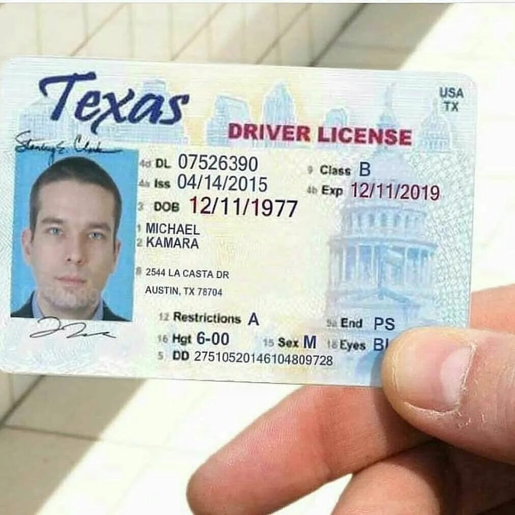 Ids license. Driver License.