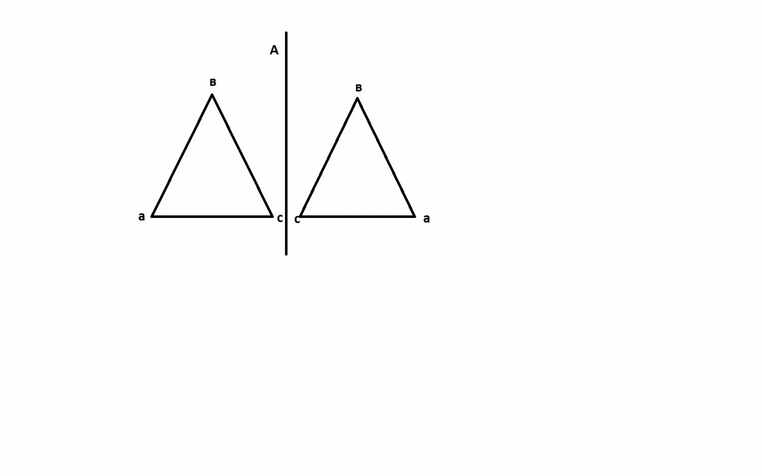 Оси симметрии равностороннего треугольника. Центральная симметрия треугольника авс c. Осевая симметрия треугольника. Построение центральной симметрии. Геометрический центр треугольника.