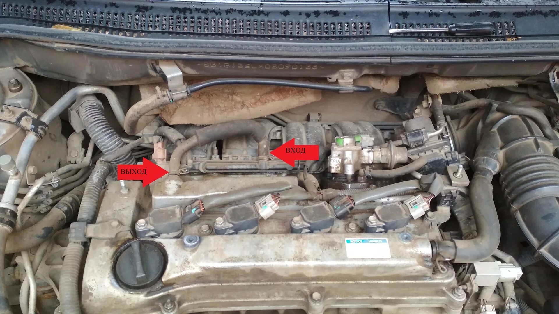 Замена лямбда зонда Bank 1 Sensor 2 - Toyota RAV4 (II), 2 л, 2003 года своими ру