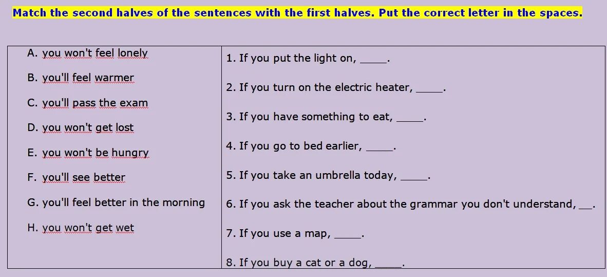 First conditional match the sentences. Conditionals в английском упражнения. conditionals в английском 0 1 2 упражнения. first conditional wordwall. conditionals в английском языке таблица упражнения.