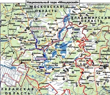 Московская карта озера