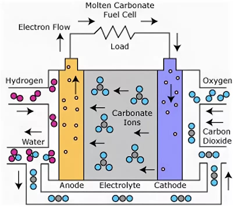 Водородные энергетические элементы. Топливный элемент с расплавленным карбонатным электролитом. Щелочной топливный элемент. Схема водородного топливного элемента. Топливные элементы на расплаве карбоната.