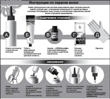 инструкция по окрашиванию волос