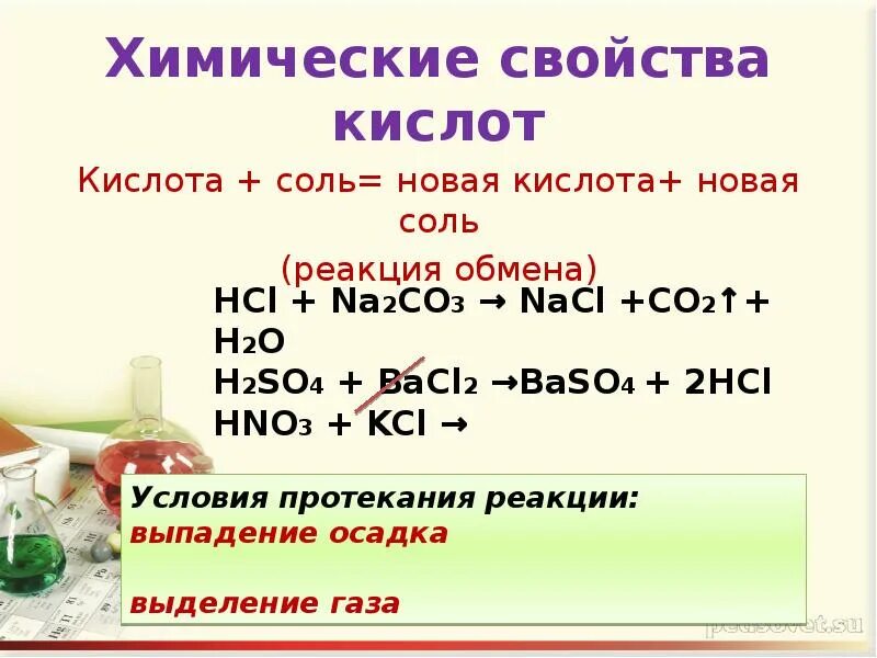 Соль плюс кислота