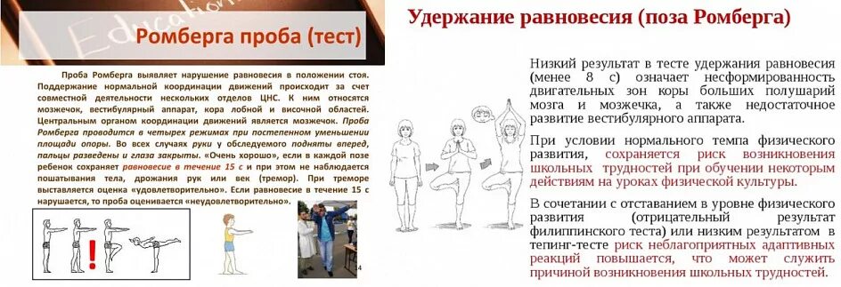 В случае положительной пробы спортсмен будет. Статическая балансировка проба ромберга. Исследование координации и вестибулярного аппарата - проба ромберга. Вестибулярная поза ромберга. Проба ромберга 3.