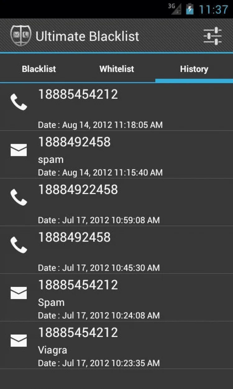 Список звонков на телефоне. Черный список андроид. Список вызовов. Blacklist Ultimate. Список вызовов на андроид.