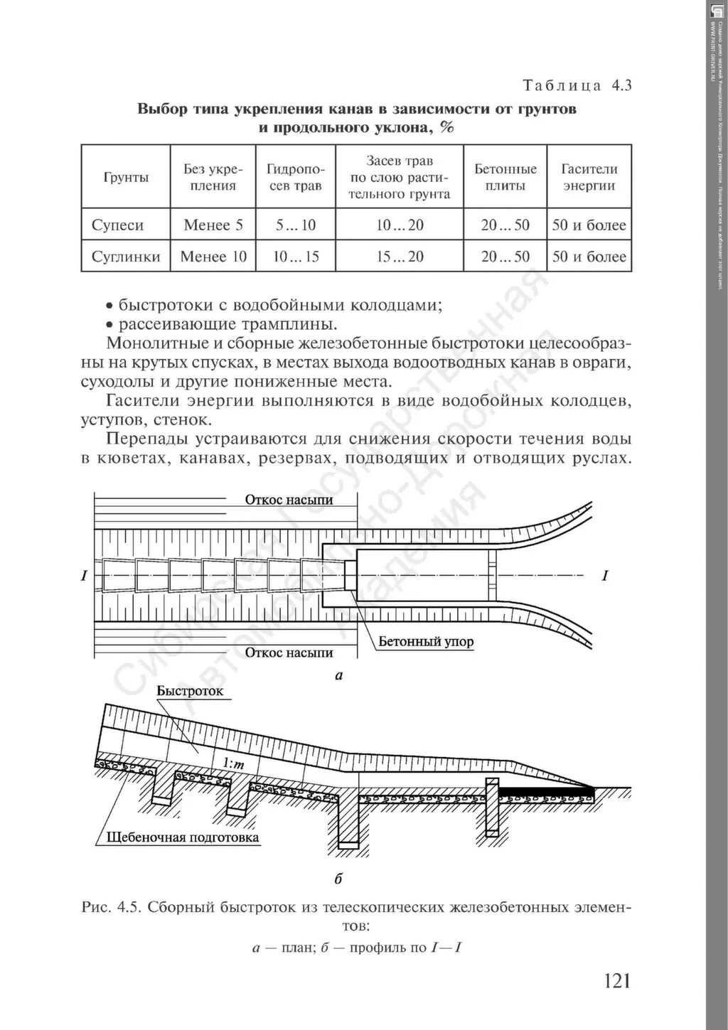 Крутизна откосов траншеи снип. Минимальные размеры водоотводной канавы. Уклон водоотводной канавы. Поперечный профиль выемки и насыпи пути. Норматив канав.