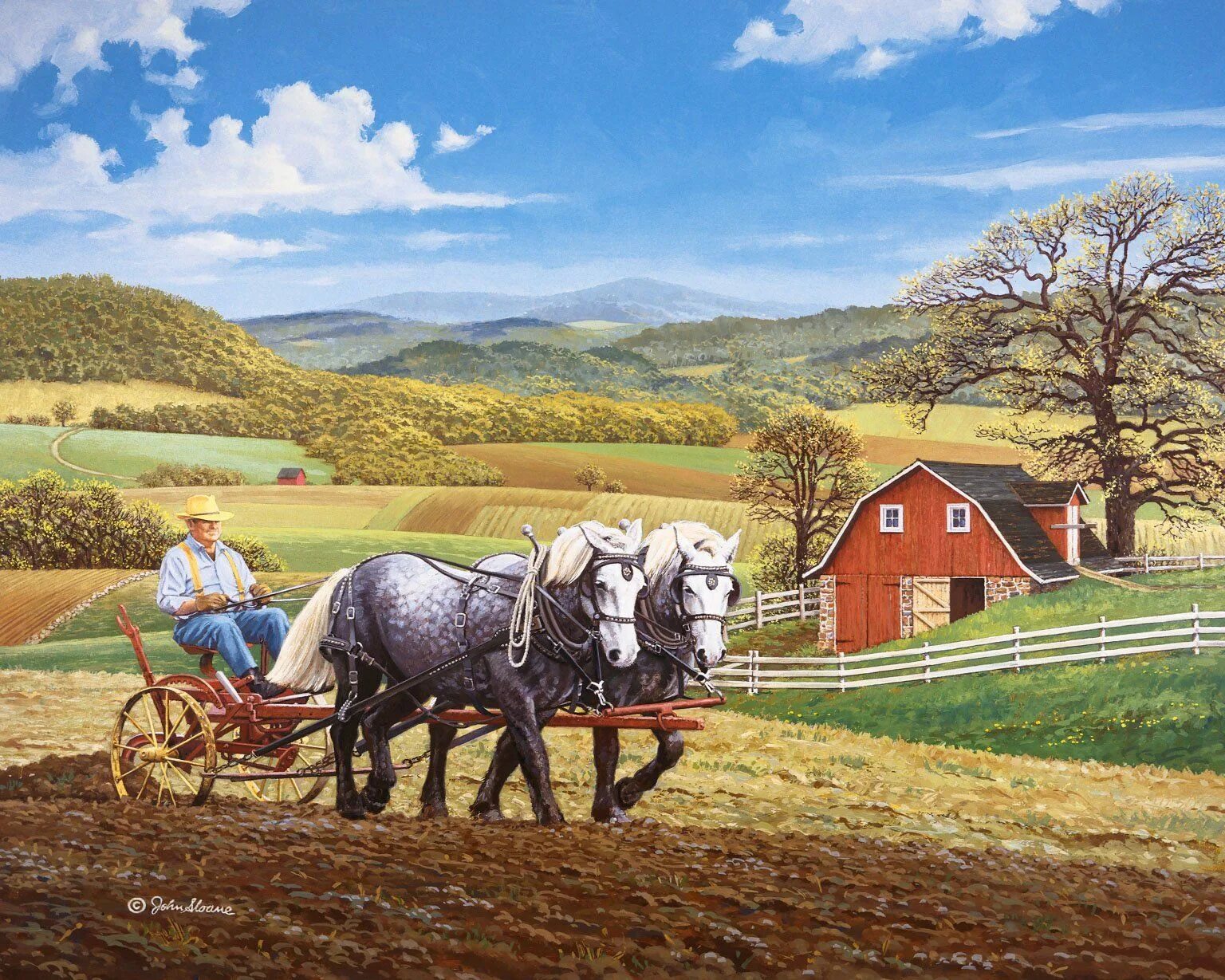 He lives on the farm. Ферма пейзаж. Ферма картина. Поле с фермой картина. Американская ферма арт.