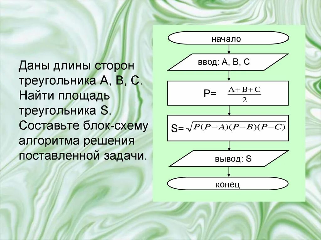 Составьте блок схему алгоритма вычисления площади треугольника. Блок схема нахождения площади треугольника. Блок схема вычисления площади треугольника. Алгоритм и блок схема для нахождения площади прямоугольника.