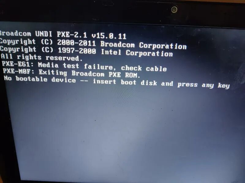 Pxe mof exiting pxe rom на ноутбуке. Pxe mof exiting pxe rom на ноутбуке
