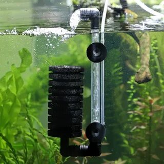 Аквариум фильтр аквариум Воздушный скиммер с насосом Биохимический Губчатый...