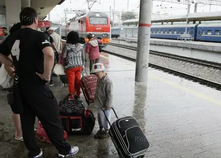На вокзале отправления поезда