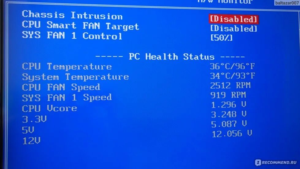 Chassis open warning. Chassis open warning