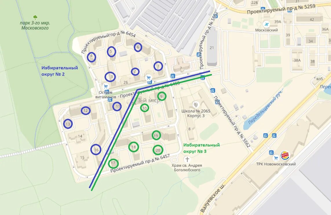 Микрорайон московский карта. Микрорайоны Москвы на карте. Первый Московский город-парк карта. 2065 Корпус 5. Город Московский 1 микрорайон.