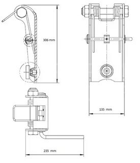 Защелка крюка а320