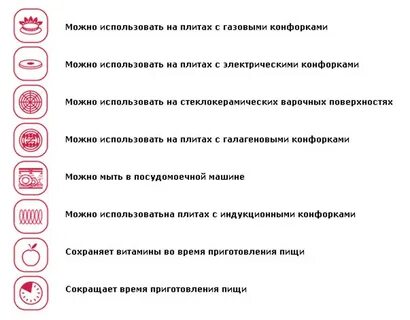 Обозначения на посуде