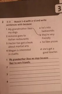Match sentences 1 8