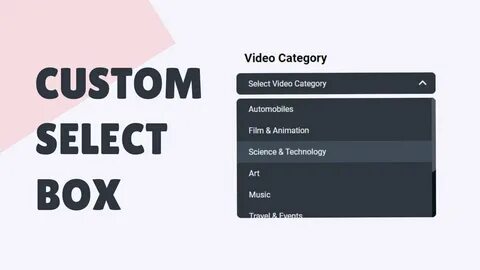 Select html5