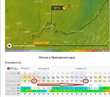 Примпогода владивосток на завтра подробно