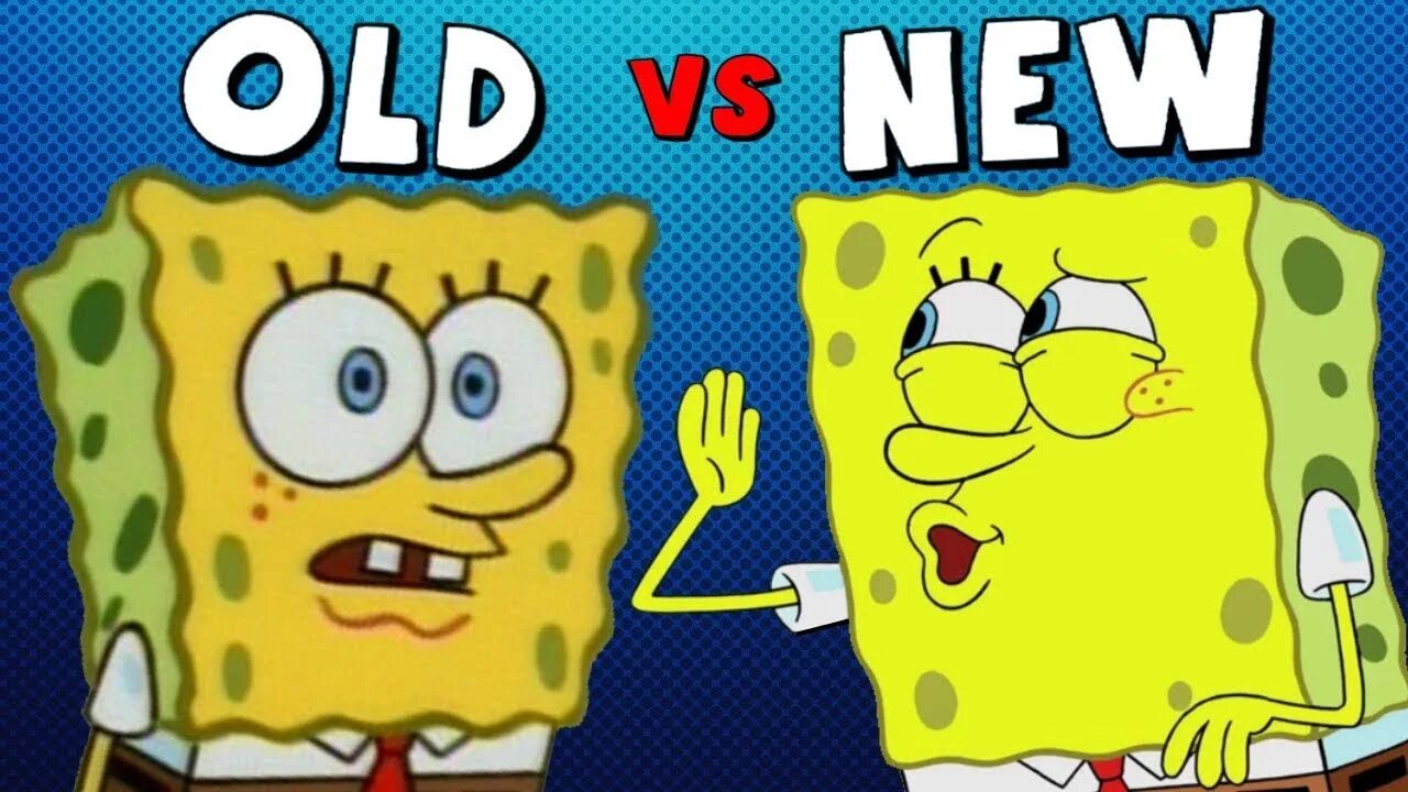 Spongebob vs. Spongebob old vs New. Old Spongebob vs New Spongebob. New Sponge vs New.