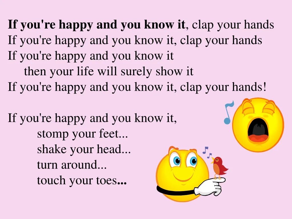 If you Happy Clap your hands текст. If you Happy and you know it Clap your hands текст. If you`re Happy and you know it. If you re Happy and you know it текст. If you are happy clap