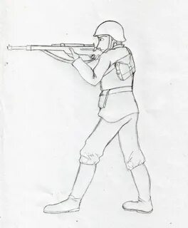 Как нарисовать военную картинку