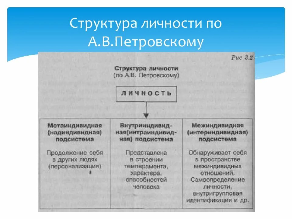 Составляющая структура личности. Структура личности по петровскому. структура личности петровский. а в петровский составляющие структуры личности.