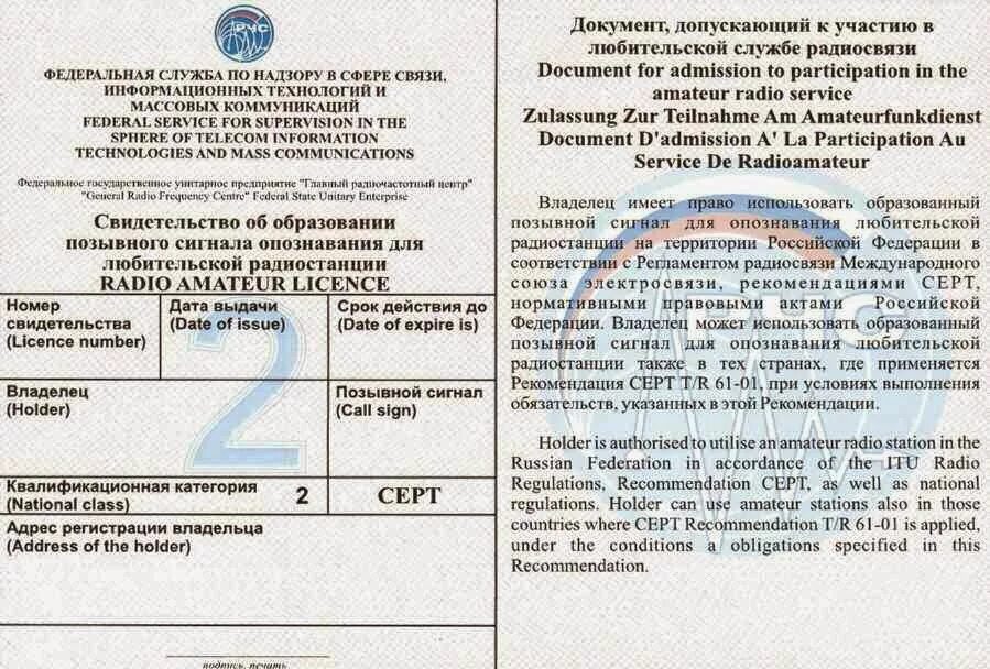 Как получить позывной