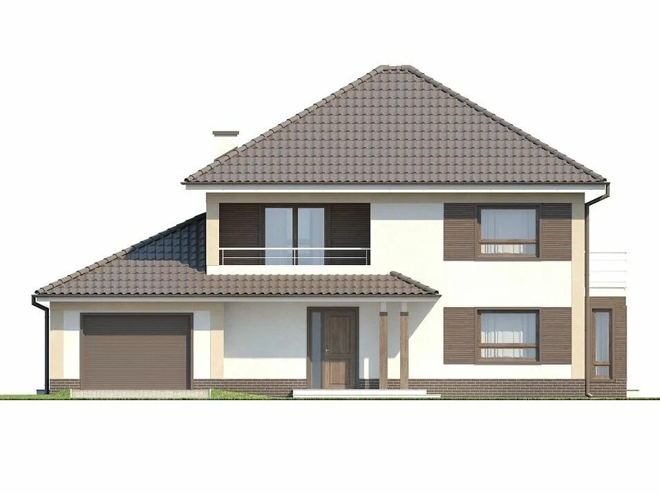 Проект каркасного дома 16,6х10,7 Дарген