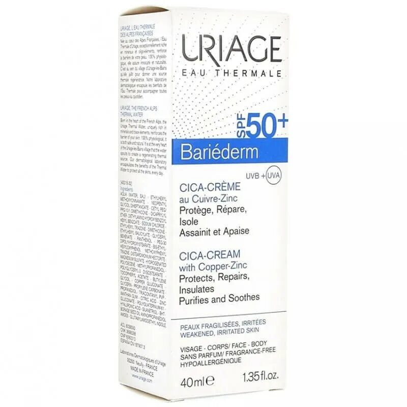 Крем Uriage cica +50. Uriage Bariederm. Крем Uriage Bariederm cica-Cream. Uriage Bariederm 50 SPF. Bariederm cica крем