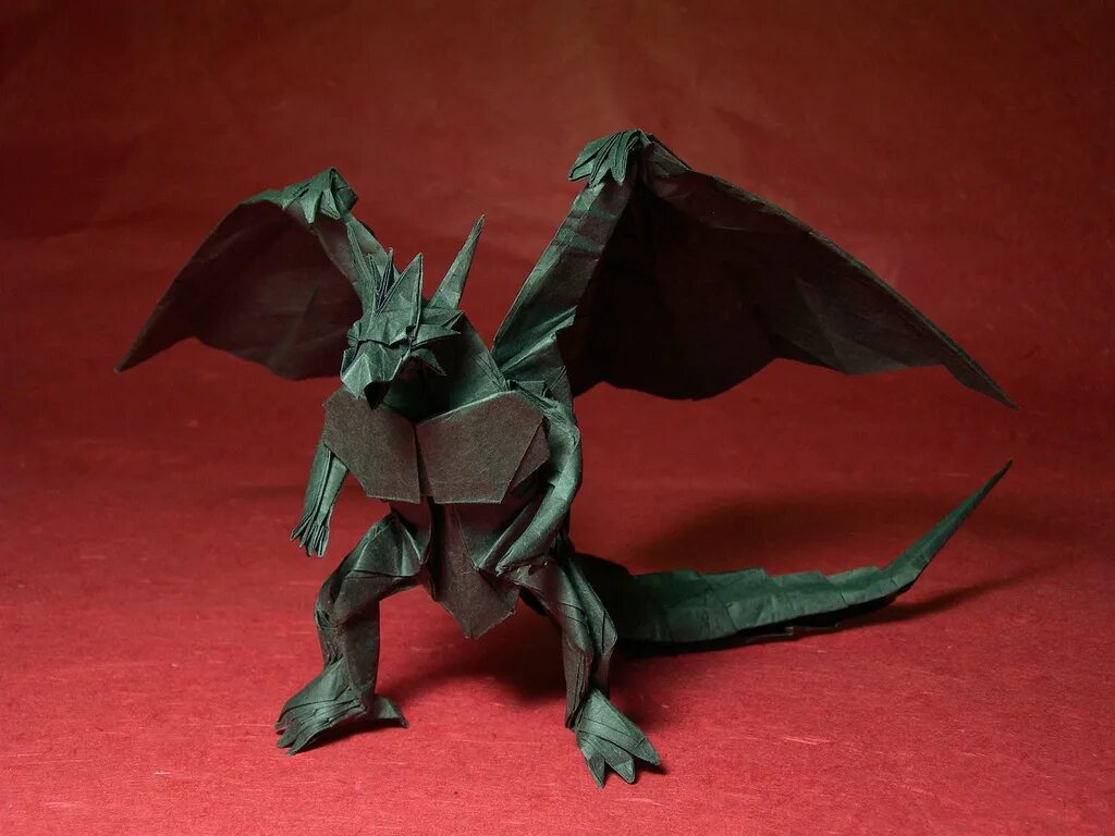 Поделка дракон. Оригами. Дракон из бумаги. Оригами дракон.