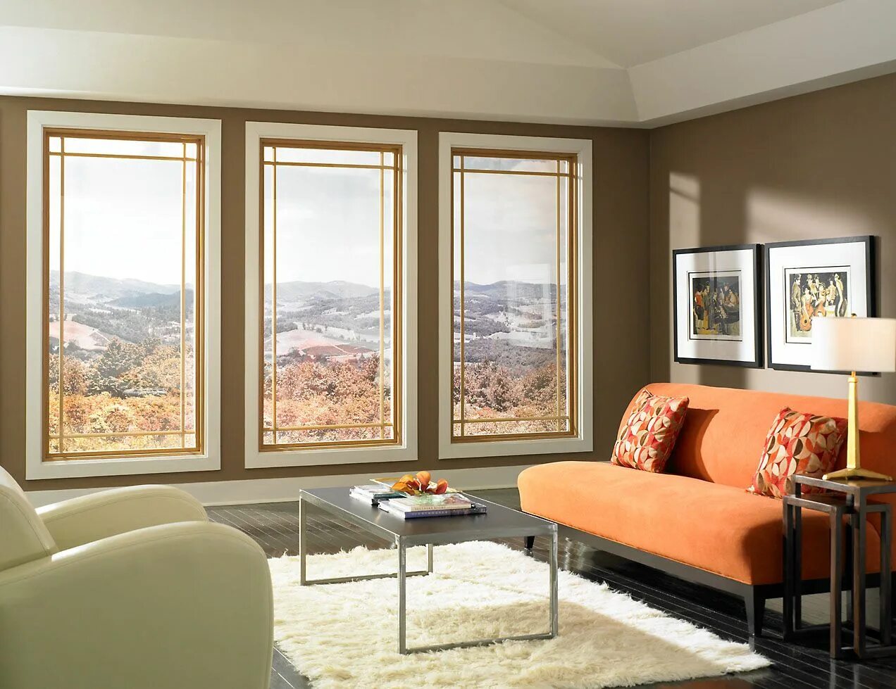 There 3 windows in the room
