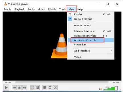 Vlc media как обрезать видео