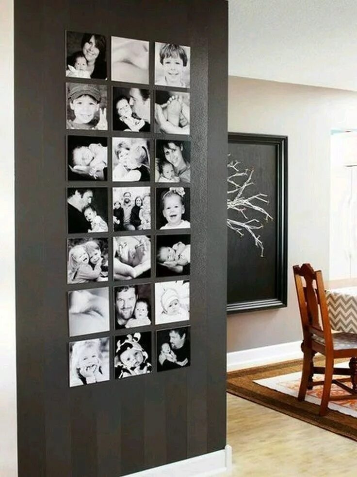 Como Decorar Minha Casa Parede de fotos, Decorar quarto com fotos e Decoração co