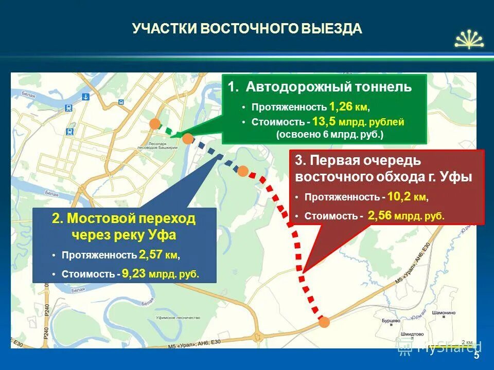 схема выезда из уфы