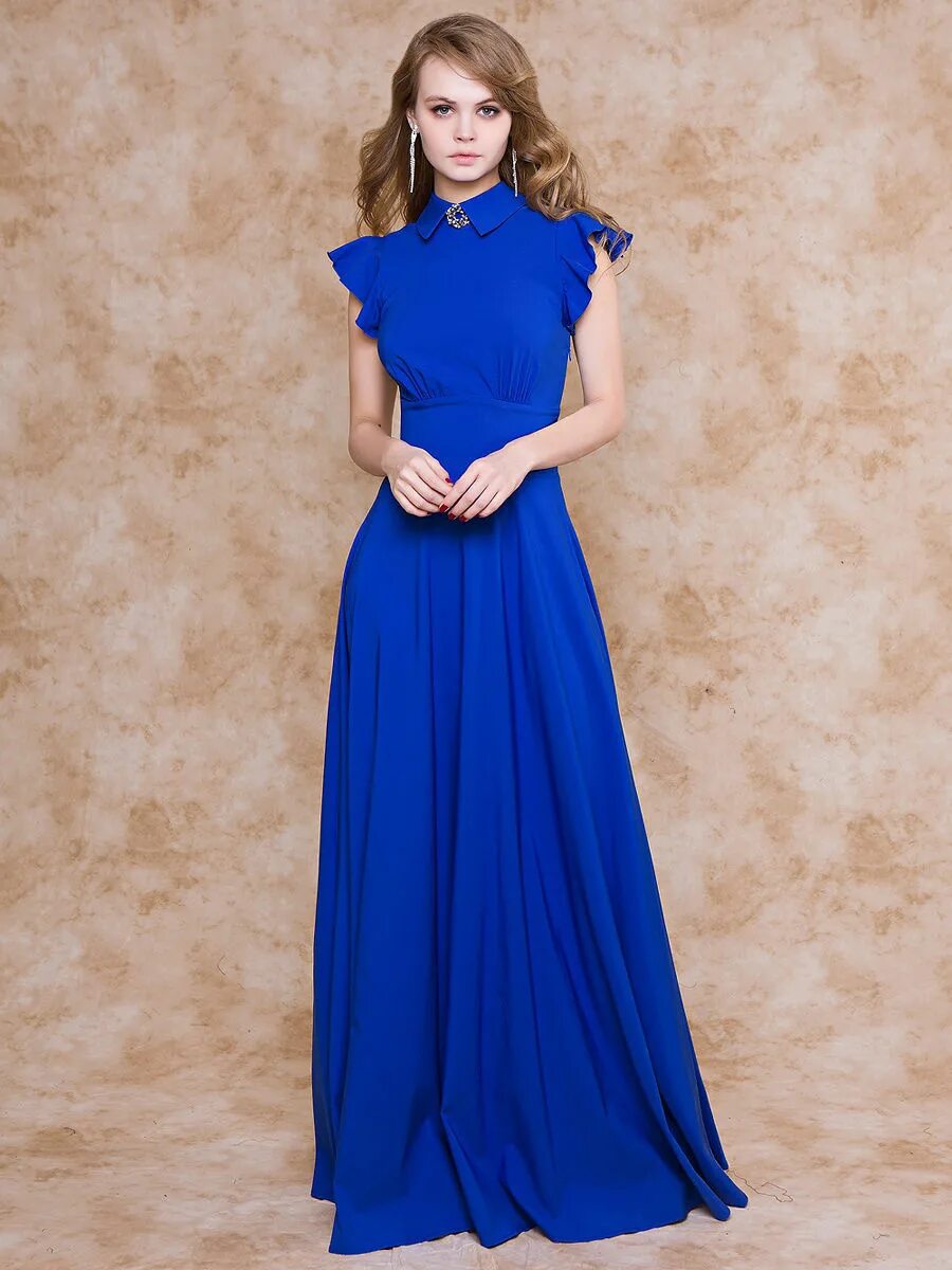 Длинный синий. Синее платье в пол. Длинное синее платье. Вечернее платье василькового цвета. Платье ультрамаринового цвета.
