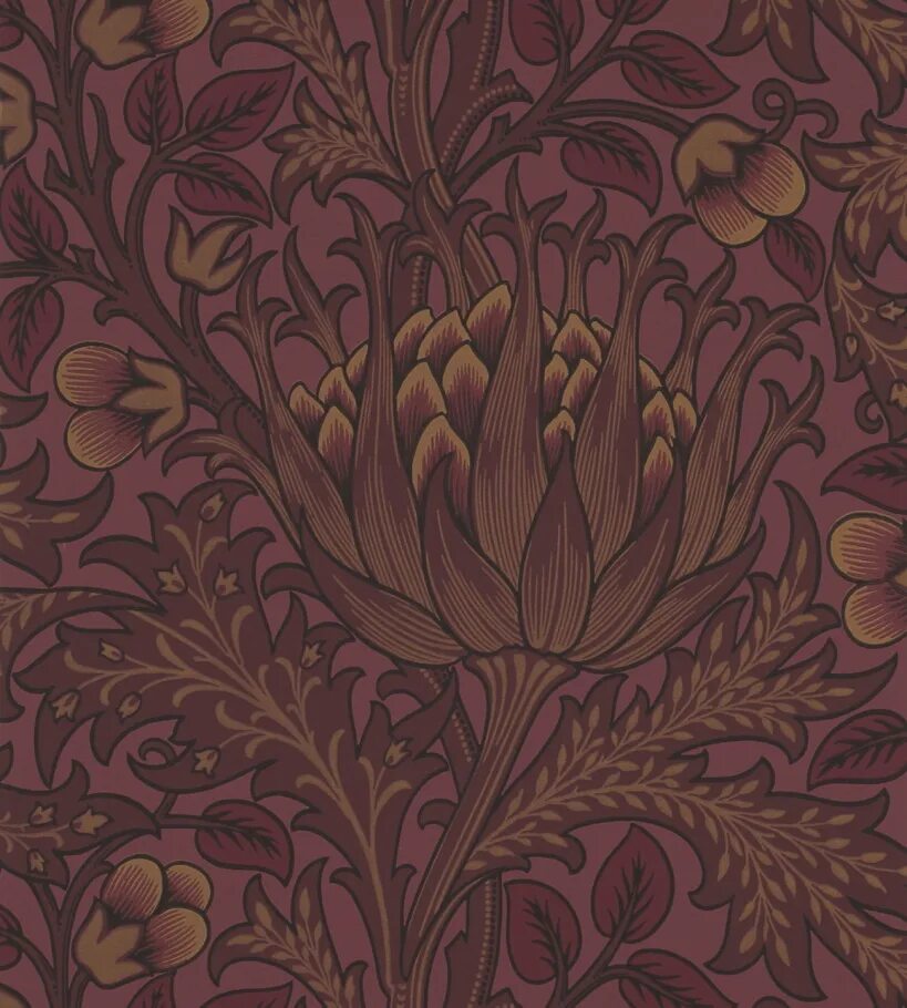 Co collection. Morris 210355. Уильям Моррис артишок. Английские обои Morris & co, коллекция Wallpaper Compilation. Обои с артишоками William Morris.