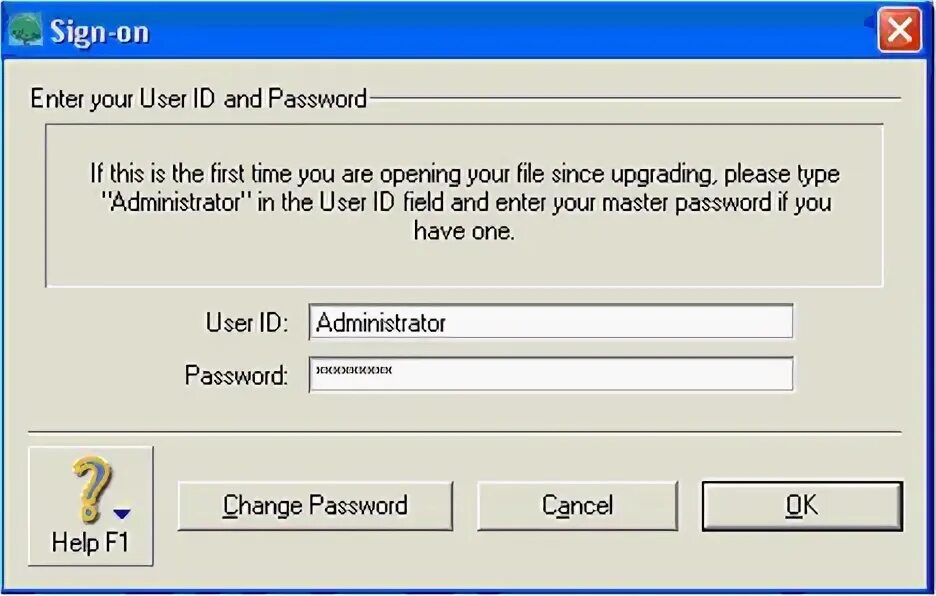 Password field