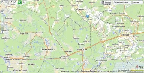Электрогорск на карте