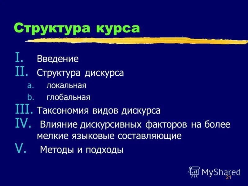 аспекты дискурса