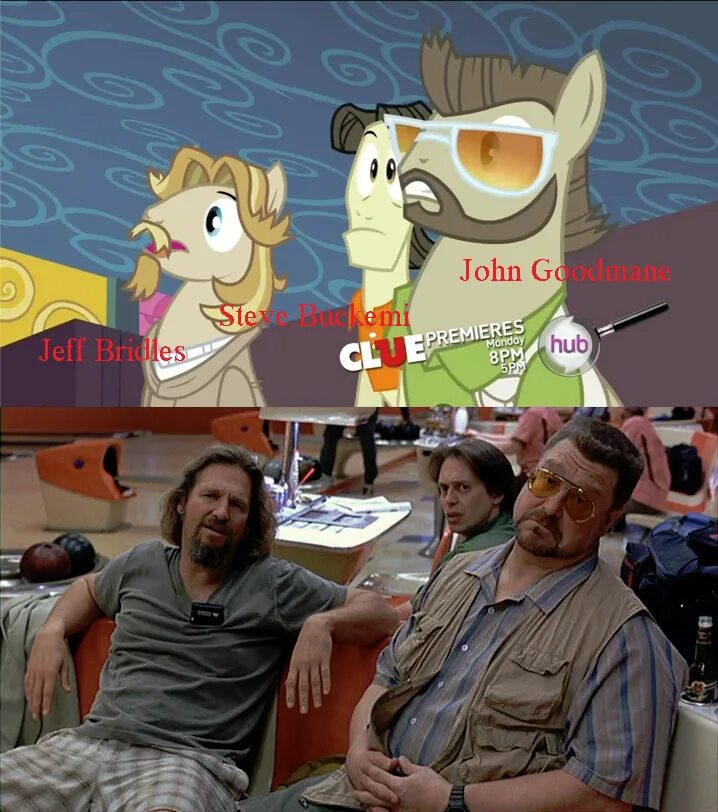 Лебовски пони. МЛП пасхалки. Пони отсылки. MLP big Lebowski.