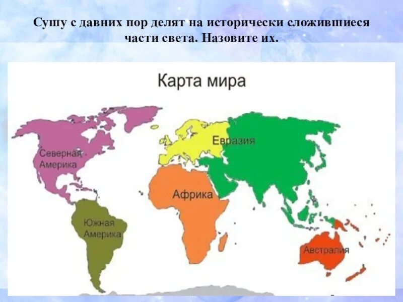 Страны на карте где материки. Карта континентов. части света на карте. карта мира части света и материки. карта мира с названиями материков.